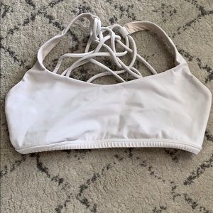 Lululemon white sports bra